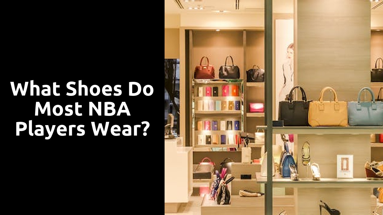 What shoes do most NBA players wear?